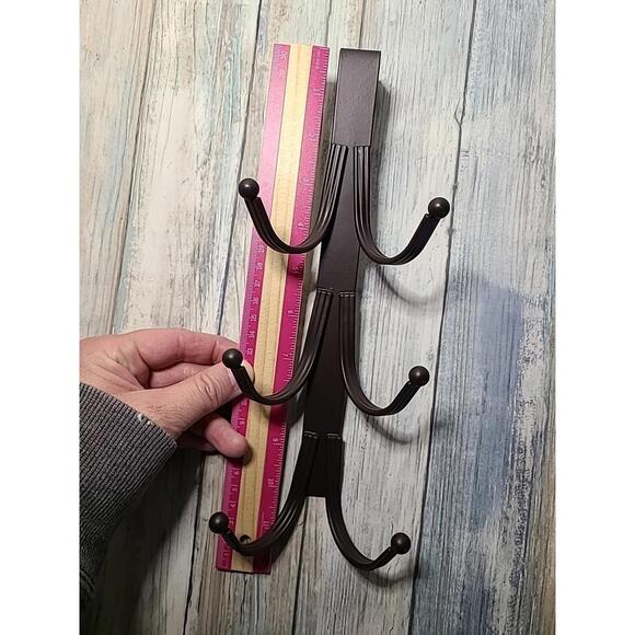 Smart Home Bronze Tone 6 Hook Over The Door Organizer - Picture 6 of 7
